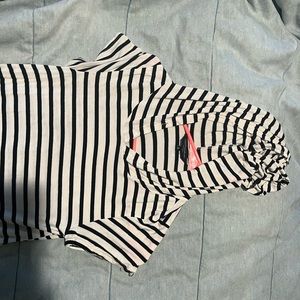 Black and white dress with a hoodie